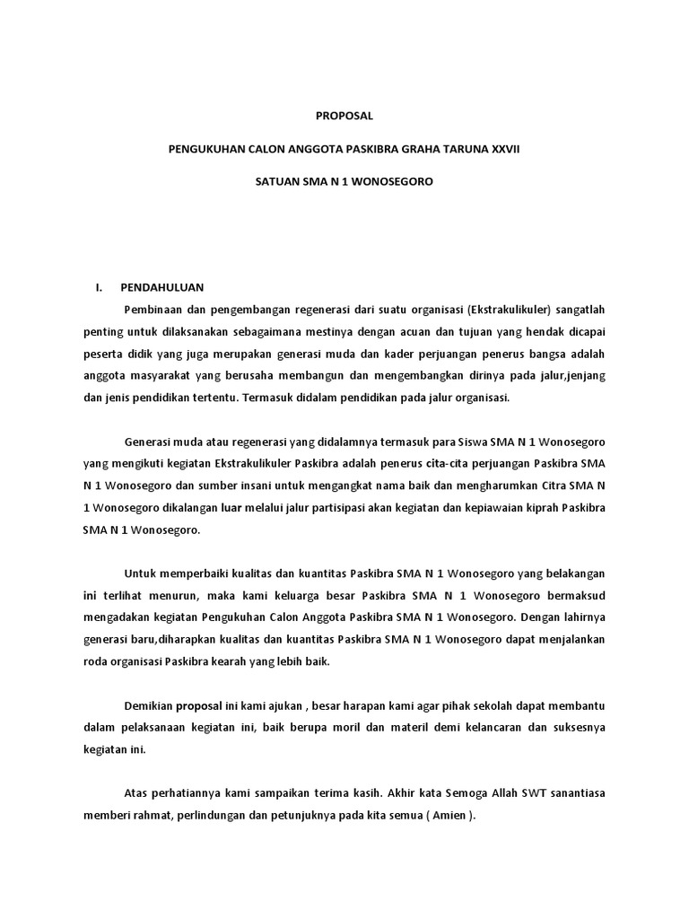 Contoh Proposal Paskibra PDF