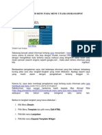 Cara Membuat Sub Menu Pada Menu Utama Di Blogspot