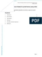 Scheme Development Details for Portal Frames Using Rolled Sections