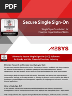 SSO - Single Sign On Solution For Banks and Financial Organizations