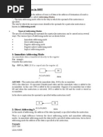 Addressing Modes in 8085 Microprocessor