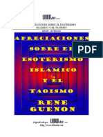 GUENON RENE - Apreciaciones sobre el esoterismo islÃ¡mico y el taoÃ­smo