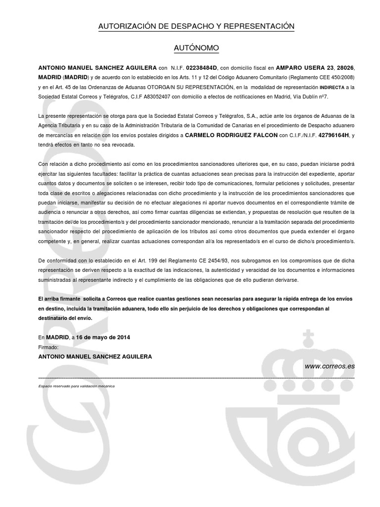 Documento Dua Pdf Aduana Gobierno