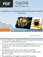 Download A Presentation on an IMC Campaign for OxyCola by Tom Jacob SN23657120 doc pdf