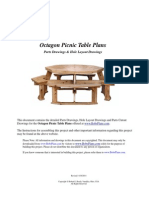 Octagon Picnic Table