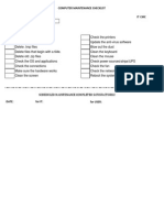 IT Maintenance Checklist