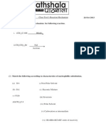 Class Test organic XI