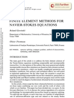 Finite Element Methods For Navier-Stokes Equations: Roland Glowinski