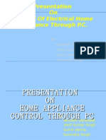 Home Appliance Control Through PC