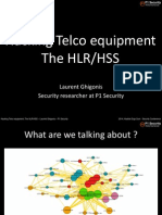 Day1 Hacking Telco Equipment The HLR HSS Laurent Ghigonis P1sec