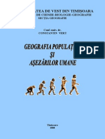 Constantin Vert - Geografia Populatiei Si Asezarilor Umane