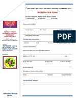 DISTAS 2014 Registration Form