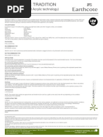 Earthcote Tradition Product Datasheet 4 July 2012 V3