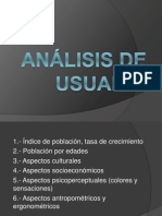 Analisis de Ususario de Mall Puno