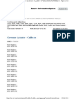 Governor Actuator - Calibrate: Shutdown SIS Previous Screen