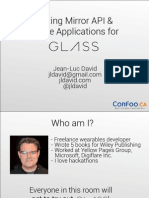 Writing Mirror API & Native Apps for Google Glass