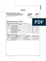 NPN Epitaxial Silicon Transistor: High Voltage Power Transistors D-PAK For Surface Mount Applications