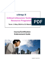 Course/Certification Endorsement Guide: Updated: 14 April 2014