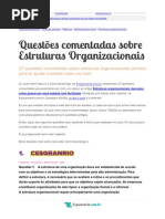 27 Questoes Comentadas Estruturas Organizacionais