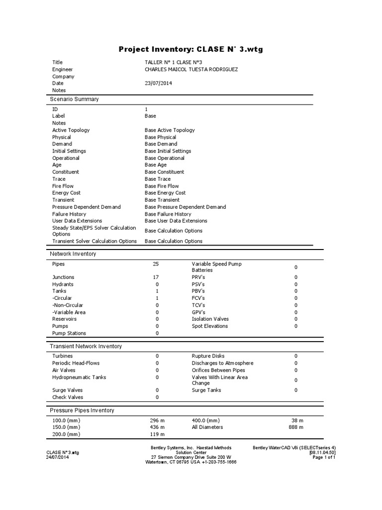 Project Inventory - CLASE #3.wtg | PDF