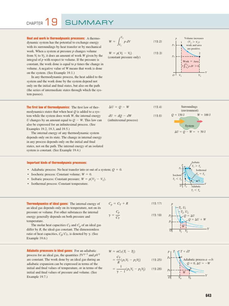W PDV: Heat and Work in Thermodynamic Processes | PDF | Heat | Gases