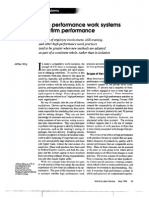 High Performance Work System