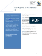 Term Prelabour Rupture of Membranes (Term Prom) (C-Obs 36) Review Mar 14