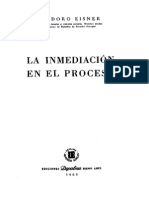 La Inmediacion en El Proceso - Isidoro Eisner