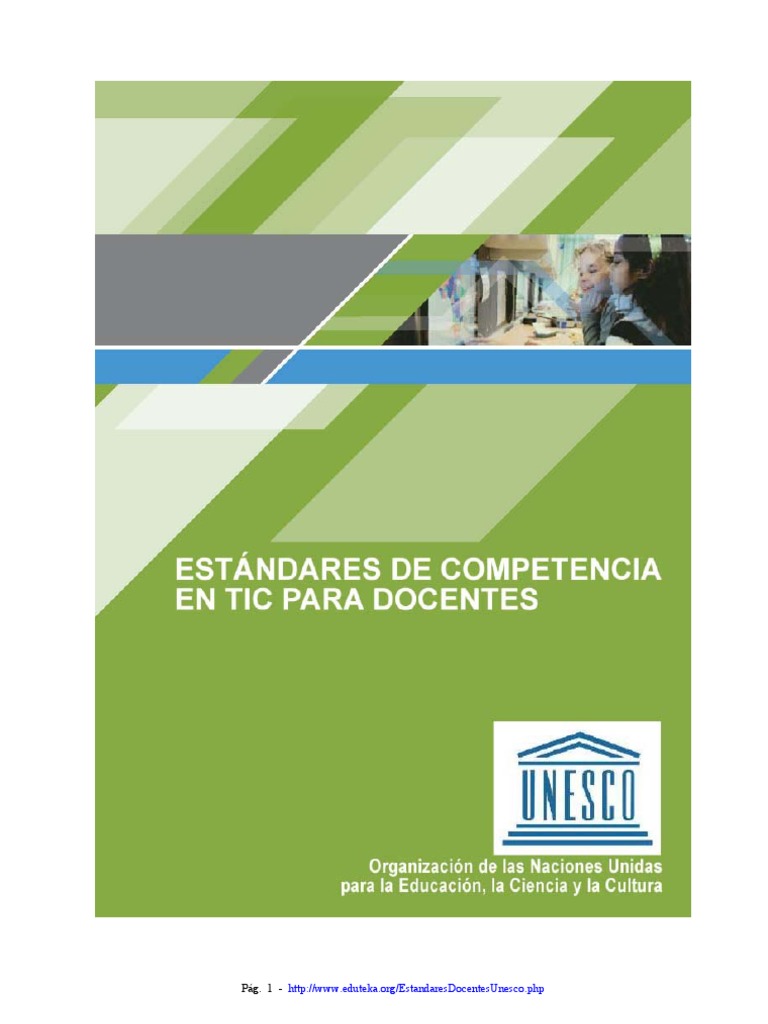 Competencias TIC Docentes UNESCO | PDF | Tecnología de información y ...