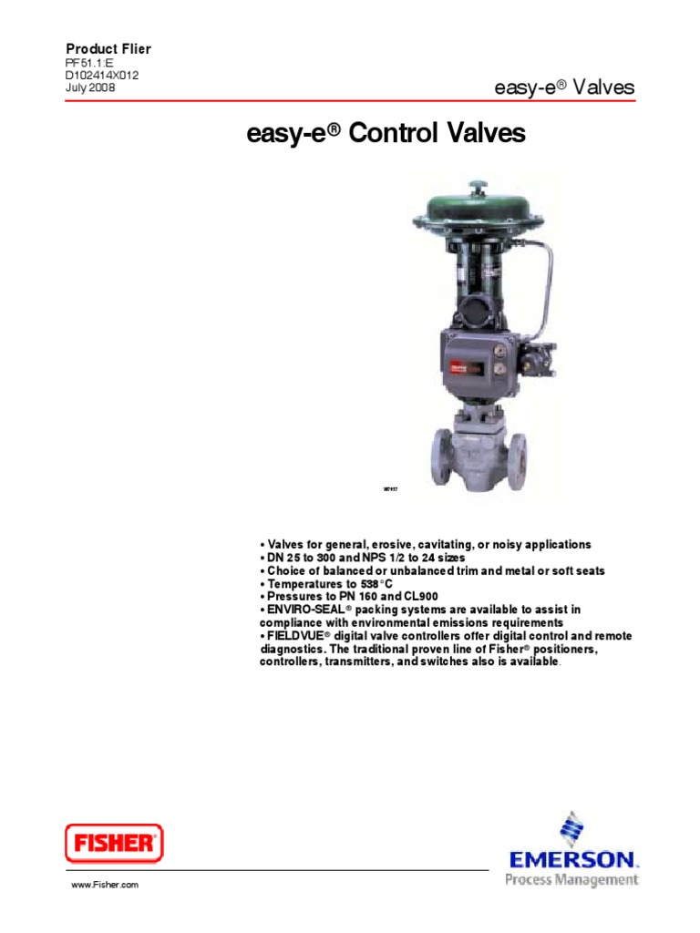 Easy-E: R Control Valves | PDF | Valve | Actuator