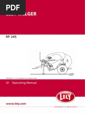 Manual Rp245 Pdf Tractor Knife