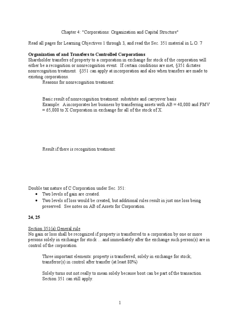 worksheet Shareholder Basis Worksheet chapter 4 corporations business law