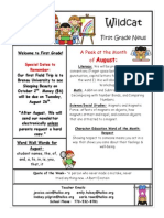 August Newsletter