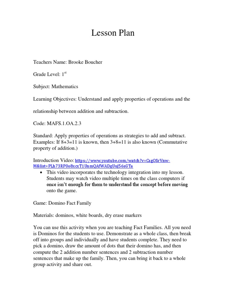 Lesson Plan-1 | PDF