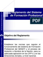 Reglamento Del Sistema de Formación Profesional - DZMT