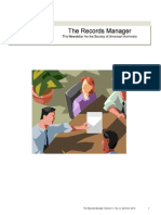 Summer 2014 Vol. 4, No. 2: The Records Manager