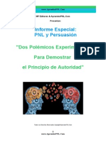 PNL y Persuasión-Dos Polémicos Experimentos para Demostrar El Principio de Autoridad