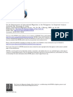 Determinants of Intenationl Migration Ppines