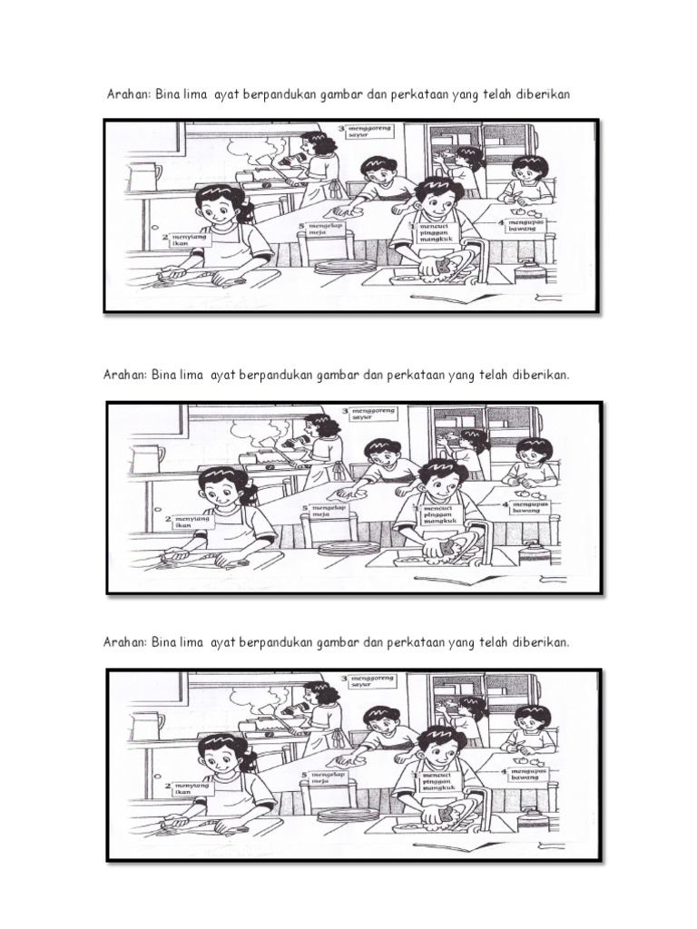 Bina Ayat Berdasarkan Gambar Tahun 4  PDF