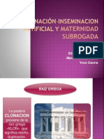 Clonación, Inseminación y Maternidad Subrogada en Colombia