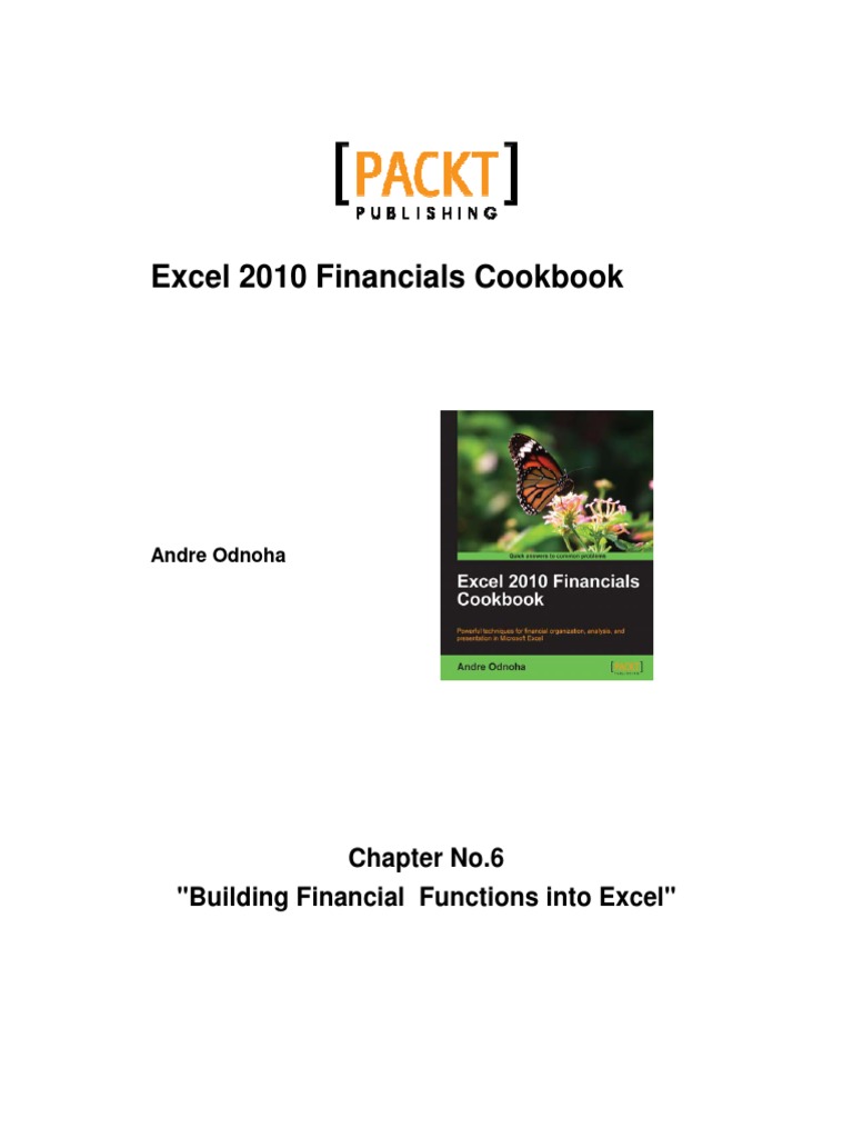 1185 Chapter 6 Building Financial Functions Into Excel | PDF ...