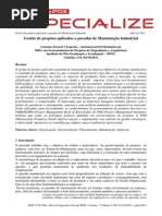 Gestão de Projetos Aplicados a Paradas de Manutenção Industrial