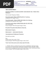 Surat Rasmi Memohon Ruman Kos Rendah