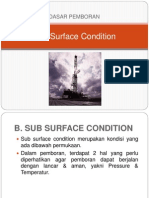 2. Dasar Pemboran - Sub Surface Condition