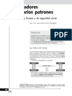 Trabajadores Con Varios Patrones. Implicaciones Fiscales y de Seguridad Social