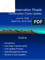 Indian Reservation Roads: Construction Costs Update