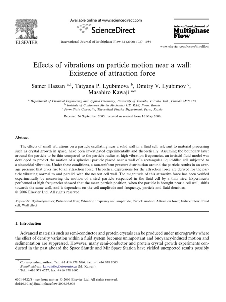 Effect of Vibration | PDF | Viscosity | Fluid Dynamics