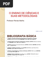 o Ensino de Ciências e Suas Metodológias