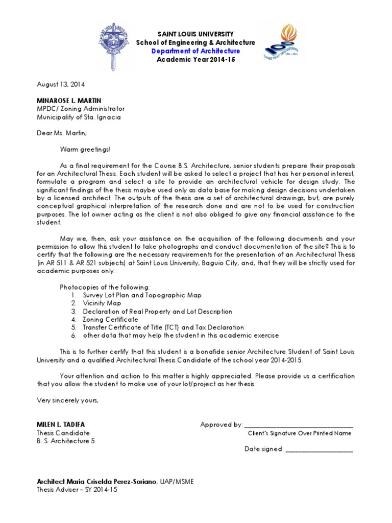 Letter of permission to conduct the study image