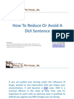 How To Reduce Or Avoid A DUI Sentence